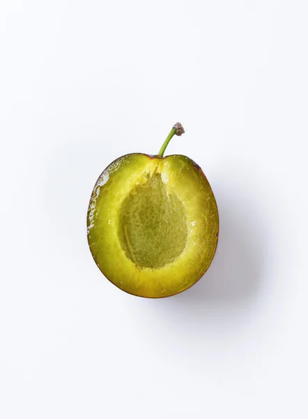 Half a plum — Stock Photo, Image