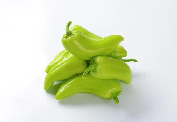 Čerstvé zelené papriky — Stock fotografie