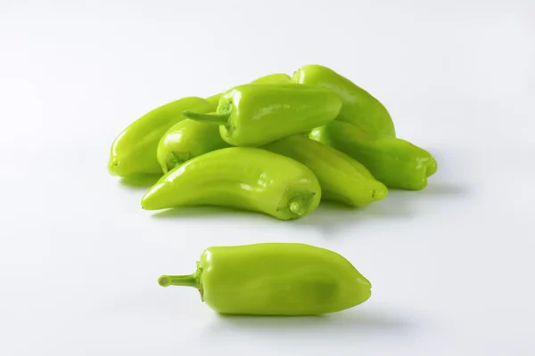 Fresh green peppers — Stock Photo, Image