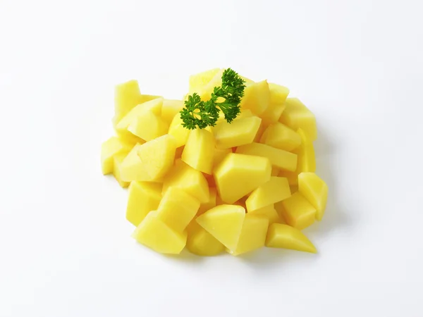 Haufen Kartoffelwürfel — Stockfoto