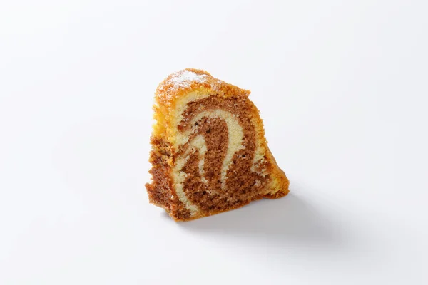 Kawałek ciasta marmuru — Zdjęcie stockowe