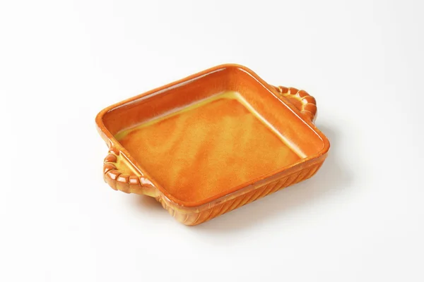 方形陶瓷烤盘 — 图库照片