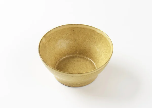 Empty beige bowl — Stock Photo, Image