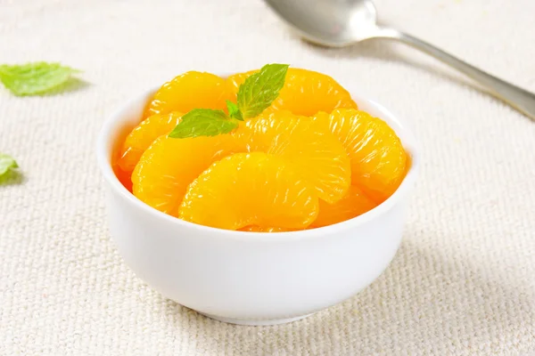 Naranjas de mandarín enlatadas — Foto de Stock