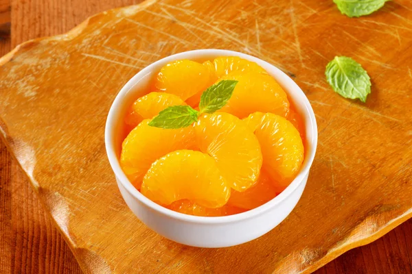 Naranjas de mandarín enlatadas — Foto de Stock