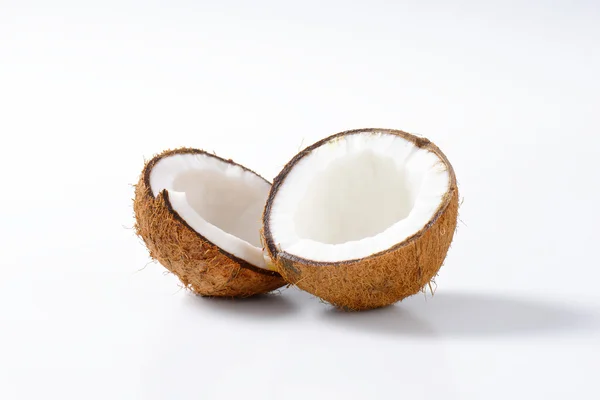 Halved fresh coconut — Stock Photo, Image