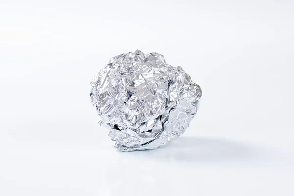 Aluminum foil ball — Stock Photo, Image