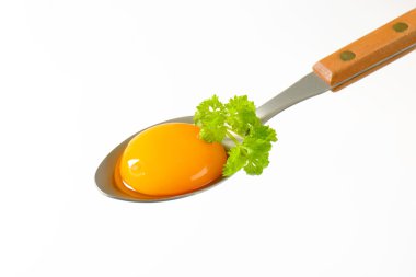 Kaşık çiğ yumurta sarısı