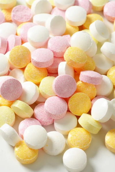 Candy cukor préselt gyümölcs ízű — Stock Fotó