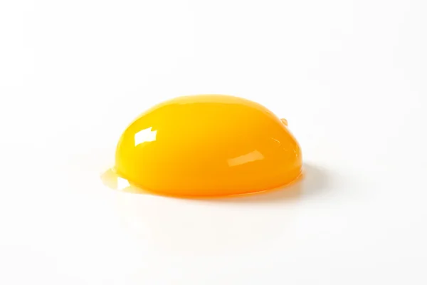 Raw egg yolk — Stock Photo, Image