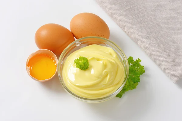 Misa jajka majonez — Zdjęcie stockowe