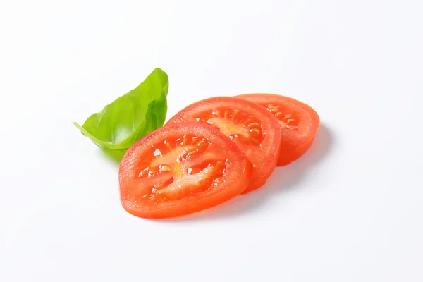 Red tomato slices — Stockfoto