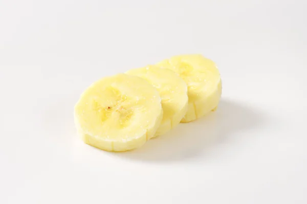 Plasterki świeżego banana — Zdjęcie stockowe