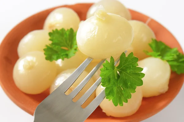 Small pickled onions — Stock Photo, Image