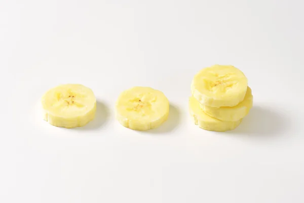 Fette di banana fresca — Foto Stock