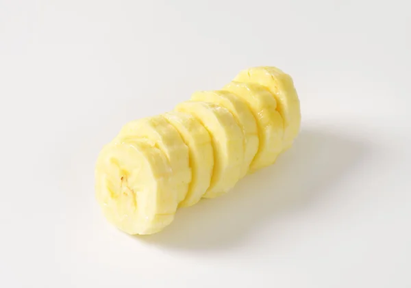 Fatias de banana fresca — Fotografia de Stock