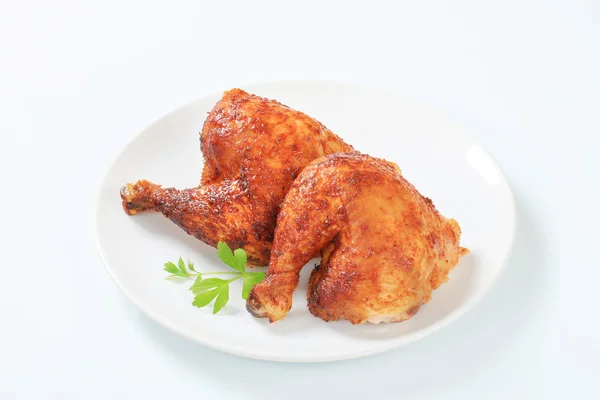 Garlic roasted chicken legs — Stock Photo, Image