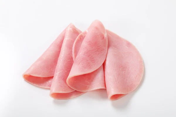 Thin slices of ham — Stock Photo, Image