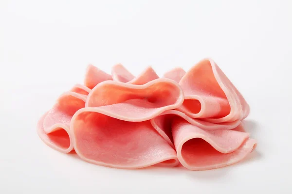 Thin slices of ham — Stock Photo, Image