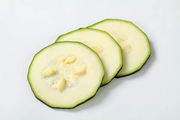 Tre skivor av zucchini — Stockfoto