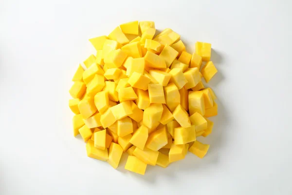 Diced yellow pumpkin — Stock Photo, Image