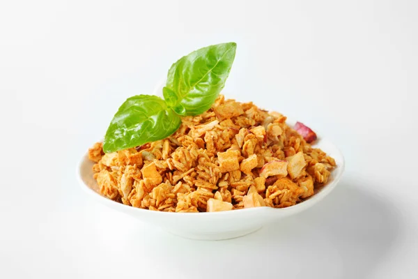 Granola con manzanas secas — Foto de Stock