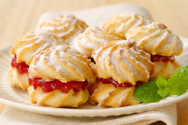 Galletas sándwich de mermelada — Foto de Stock