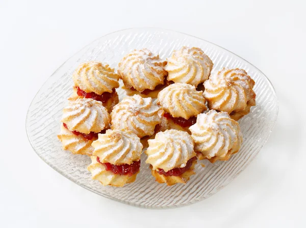 Jam sandwich cookies — Stock Photo, Image