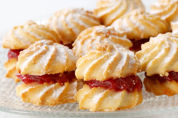 Galletas sándwich de mermelada —  Fotos de Stock