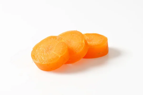 Plasterki surowej marchewki — Zdjęcie stockowe