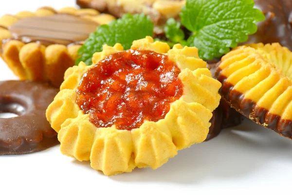 Variety of butter cookies — Stock Photo, Image