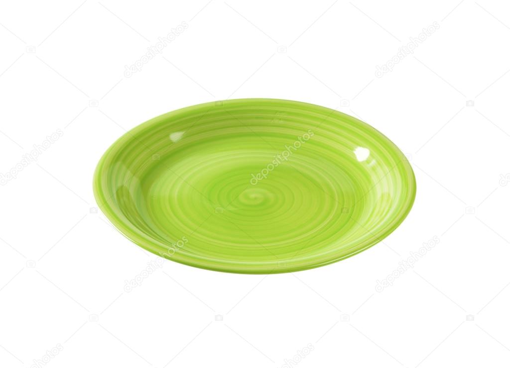Green soup plate