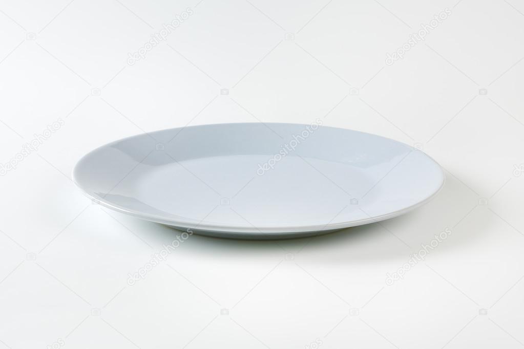 Round gray plate