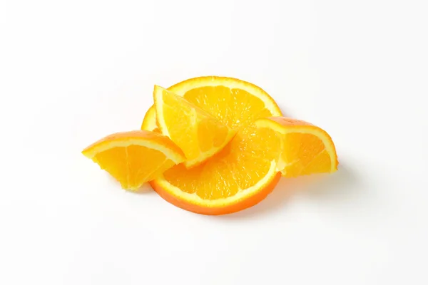 Fresh orange pieces — Stock Photo, Image