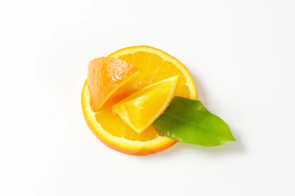 Pezzi di arancia fresca — Foto Stock