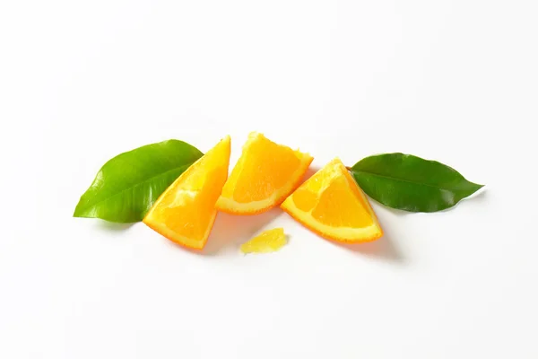 Fresh orange pieces — Stock Photo, Image