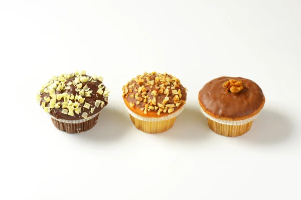 Three assorted muffins — Stock Photo, Image