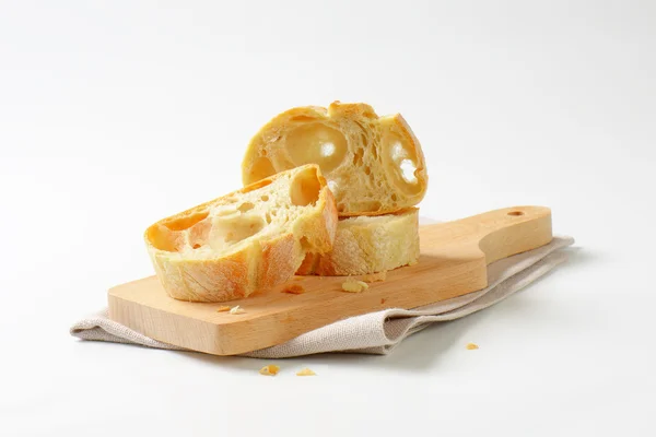 Rebanadas de pan Ciabatta — Foto de Stock