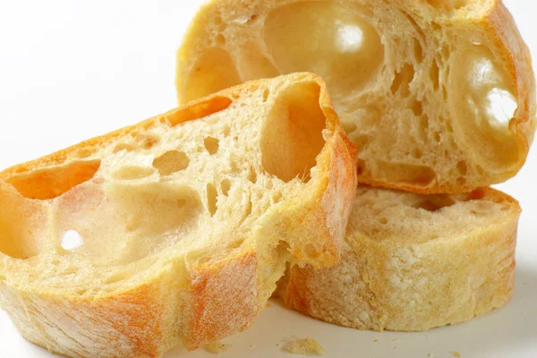 Ciabatta fette di pane — Foto Stock