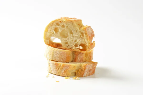 Ciabatta-Brotscheiben — Stockfoto