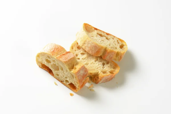 Ciabatta fette di pane — Foto Stock