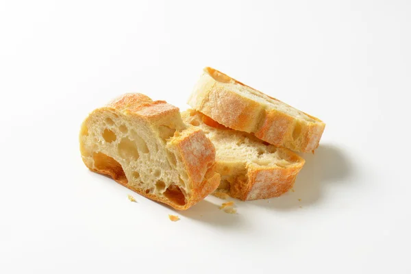 Ciabatta fette di pane — Foto Stock