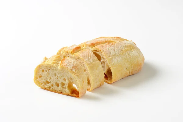 Ciabatta sneetjes brood — Stockfoto