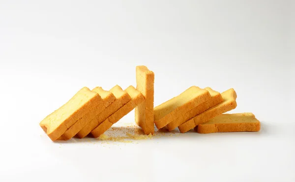 Rodajas de rusk crujientes — Foto de Stock