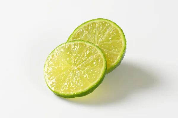 Fette di frutta fresca di lime — Foto Stock