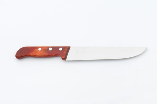 Cuchillo para cortar mango de madera —  Fotos de Stock