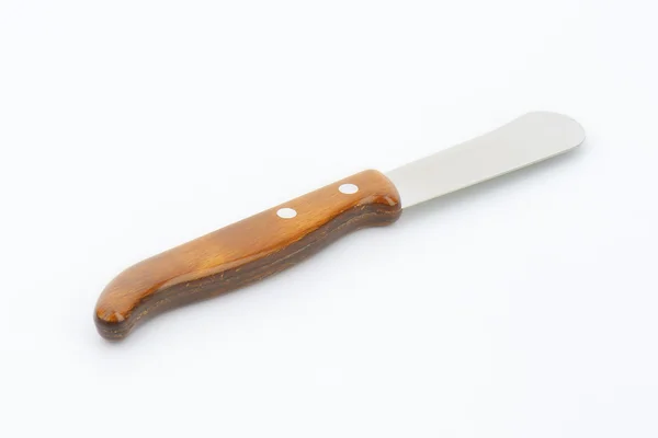 Nóż do masła drewniana obsługiwane — Zdjęcie stockowe