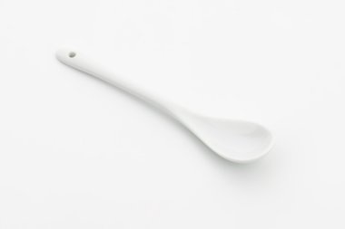 beyaz porselen kaşık