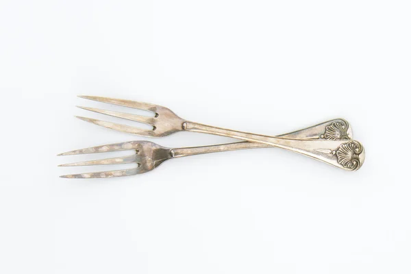 Fourchettes vintage à trois dents — Photo