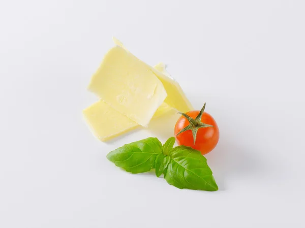 Parmesan ost skivor — Stockfoto